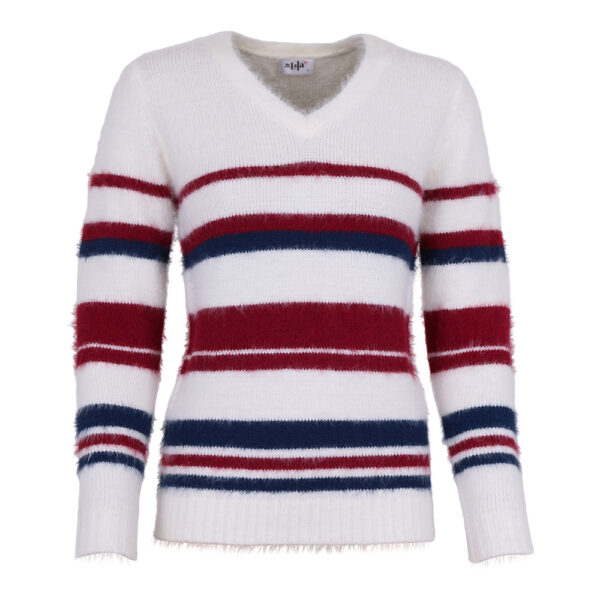 Pull Geneva navy/bordeaux She goes Lala