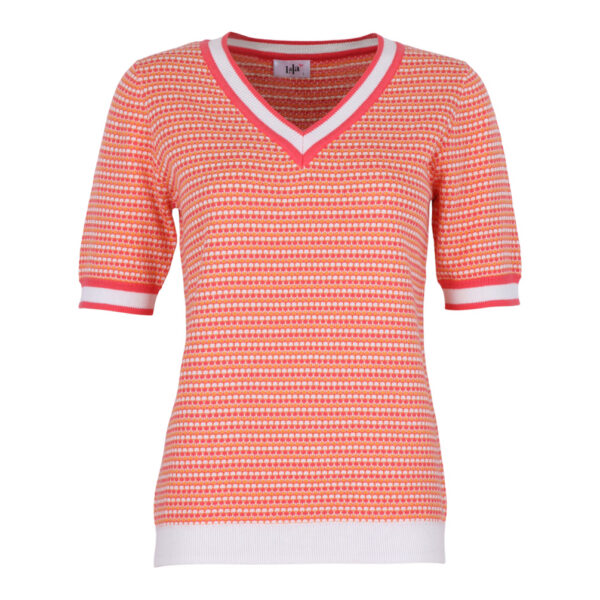 Pull Korte Mouw Coral She goes Lala